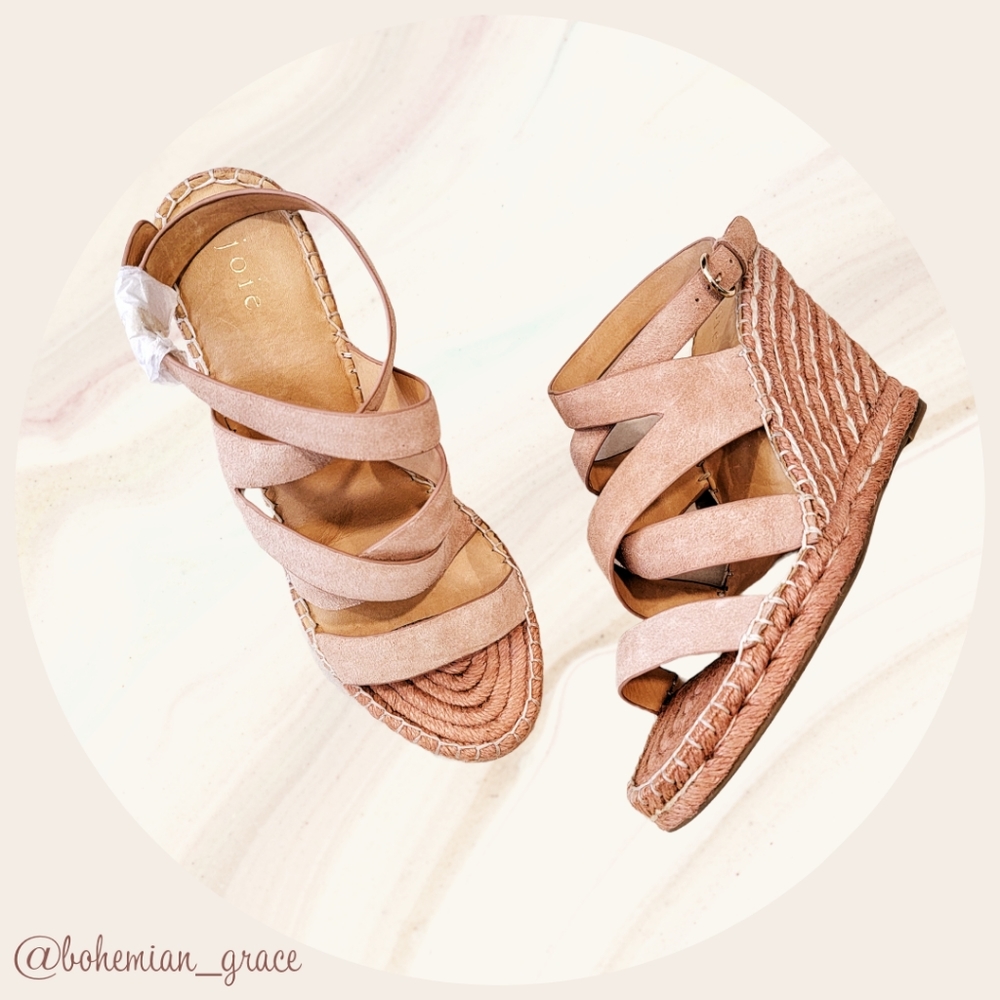 ⏰GONE 3/31!! *NWOT* Joie Blush/Mauve Espadrille Wedges size 9